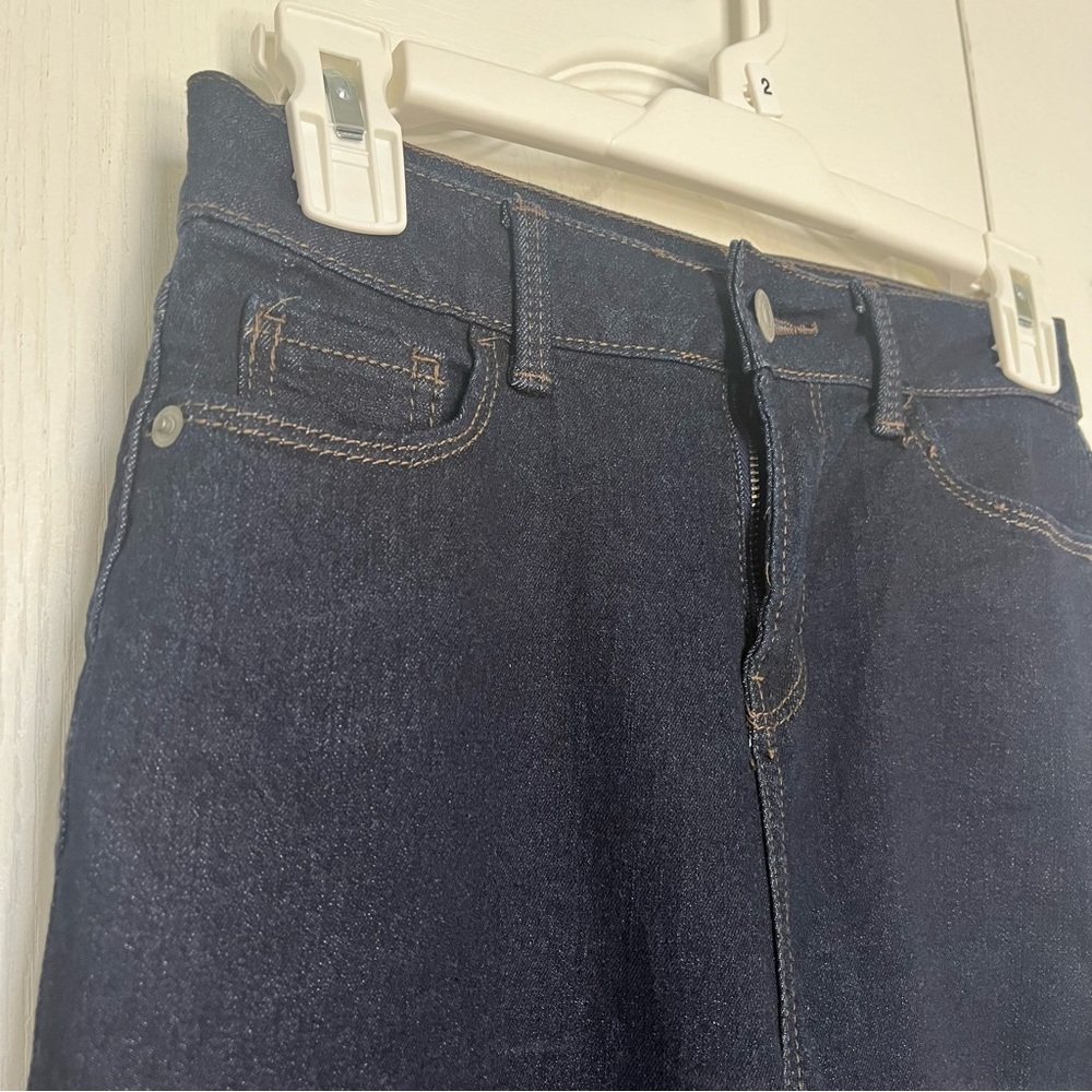 NWOT Dark Blue High Waisted Denim Skinny Jeans - Picture 2 of 4